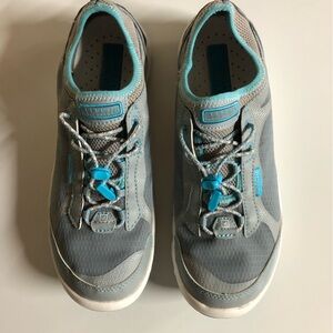 Sperry top slider H2O Escape bungee gray mesh teal womens size 10 water shoe